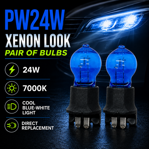 2x 12v 24w PW24W xenon superwhite bulb DRL 89092 WP3.3x14.5/3