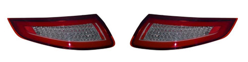 For Porsche 911 997 LED Tail Lights Rear Light Bar Red Clear 2005-2008 Pair E-Marked