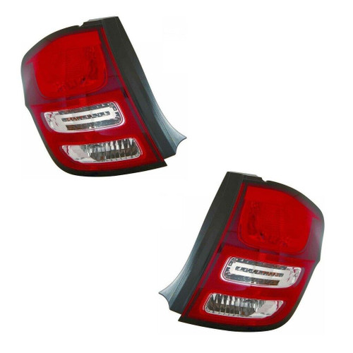 For Citroen C3 Mk2 Hatchback 1/2010-8/2013 Rear Tail Lights Lamps Pair OS NS