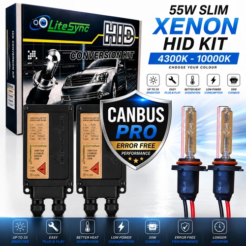9005 HB3 55W Xenon HID Conversion Kit CANBUS PRO Headlight Bulbs Ballasts 12V