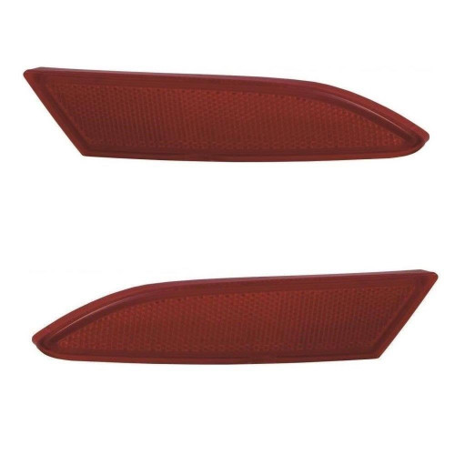 For Ford Focus Mk3 Estate 2/2011-On Red Rear Bumper Reflectors 1 Pair O/S &amp; N/S