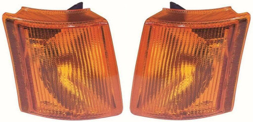 For Ford Transit Mk3 Van 1986-1991 Amber Front Indicator Lights Pair OS NS