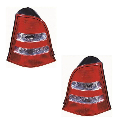 For Mercedes A Class S168 Hatchback 4/2001-3/2005 Rear Lights Lamps Clear 1 Pair