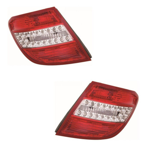 For Mercedes C Class S204 Estate 5/2008-6/2011 Led Rear Tail Lights Pair OS NS