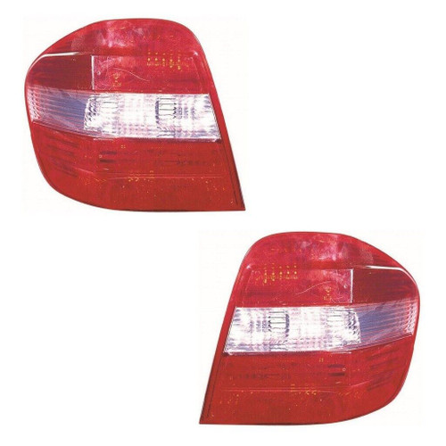 For Mercedes M Class W164 9/2005-10/2008 Rear Lights Lamps Grey Pair OS NS