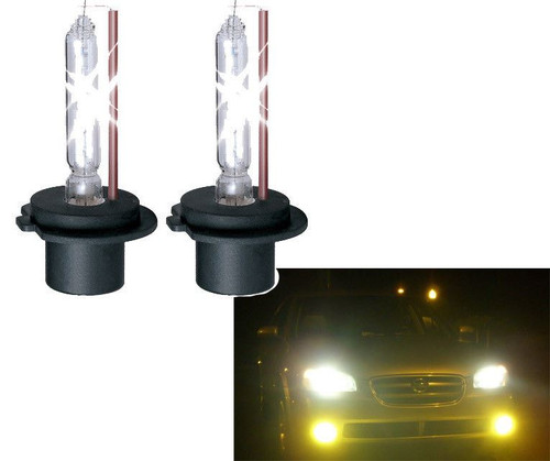 55WH7-3k Pair 55W H7 Xenon HID Gas Discharge Bulbs 3000K Yellow