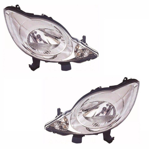 For Peugeot 107 2005-2/2012 Headlights Headlamps Lighting Part 1 Pair O/S &amp; N/S
