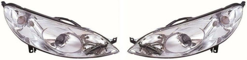 For Peugeot 407 4 Door Saloon 2004-2011 Headlights Headlamps 1 Pair O/S &amp; N/S
