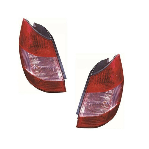 For Renault Scenic Mk2 MPV 2003-3/2005 Rear Tail Lights Pink Indicator Pair
