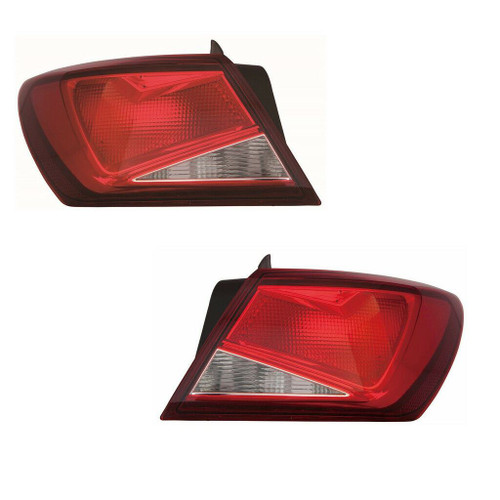 For Seat Leon Mk3 Hatchback 1/2013-On Outer Rear Tail Lamps Lights Pair OS NS