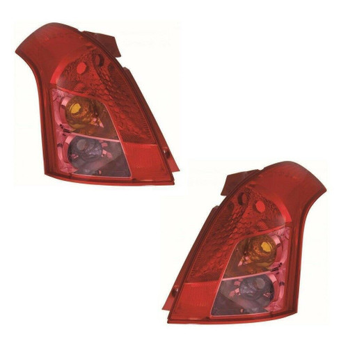 For Suzuki Swift Mk3 Hatchback 6/2008-2010 Rear Back Lights Lamps Pair OS NS