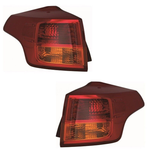 For Toyota RAV-4 Mk4 2013-2/2016 Rear Lights Lamps Amber Indicator Pair OS NS