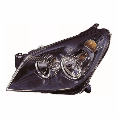For Vauxhall Astra H Mk5 Van 5/2004-6/2007 Headlight Lamp Black Left Side NS