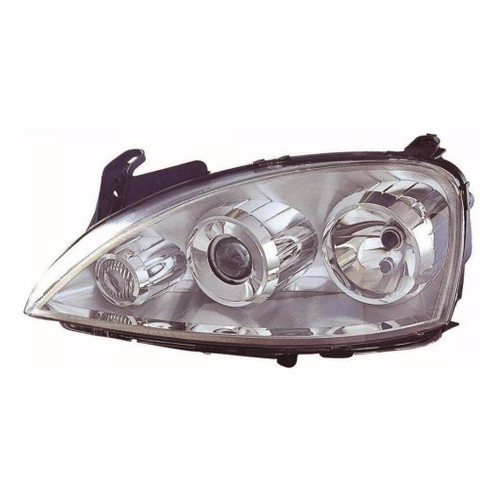 For Vauxhall Corsa Sxi &amp; Sri 9/03-06 H7+H7 Headlight Left Uk Passenger Side