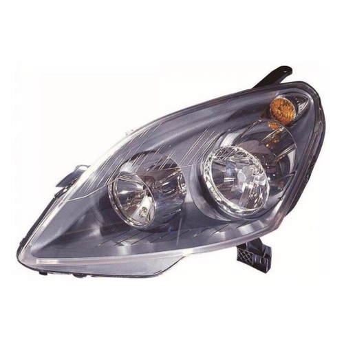 For Vauxhall Zafira Mk2 7/2005-3/2008 Headlight Black Uk Passenger Side N/S