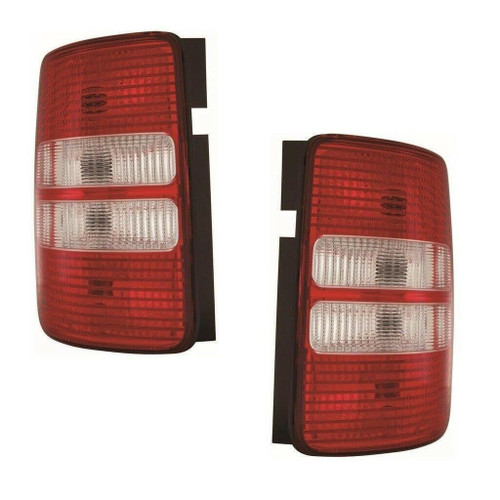 For VW Caddy Mk3 Van 10/2010-9/2015 2 Door Rear Lights Lamps Clear Pair OS NS