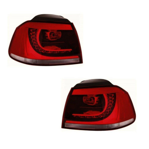 For VW Golf Mk6 Type R Hatchback 2009-4/2013 Outer Led Rear Lights Pair OS NS