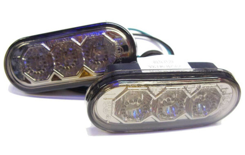 For VW smoked LED Side Repeaters Indicator Spare Part Replacement Black