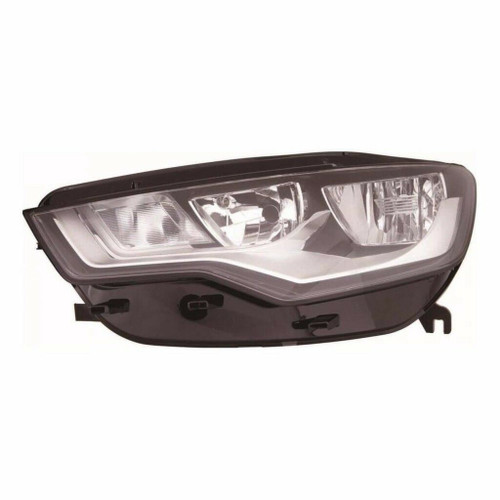 Front Left Headlight Headlamp Chrome Inner Motor H7 H15 For Audi A6 03.11-03.15