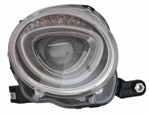 Front Right Headlight Dipped Beam Black Inner Motor H7 For Fiat 500 15-On