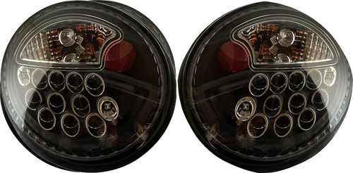Back Rear Tail Lights Pair Set LED Clear Black VW New Beetle 98-05