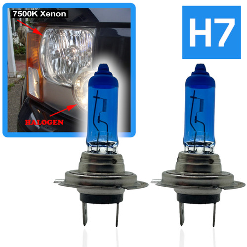 Pair 55W H7 7500K Xenon Headlight Bulbs Headlamp Spare Part Replacement