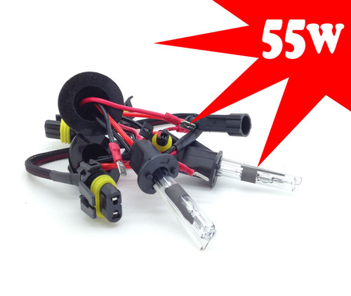 Pair Of 55W Replacement H1 H1R Anti-Glare Xenon Hid Gas Discharge Bulbs - 4300K