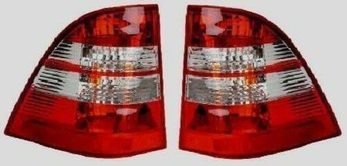 Back Rear Tail Lights For Mercedes W163 98-05 In Red-Clear Crystal-Look