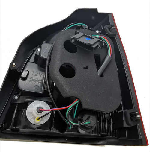 Back Rear Tail Lights Lamps For VW Polo 9N3 05-09 LED Dark Red Smoked