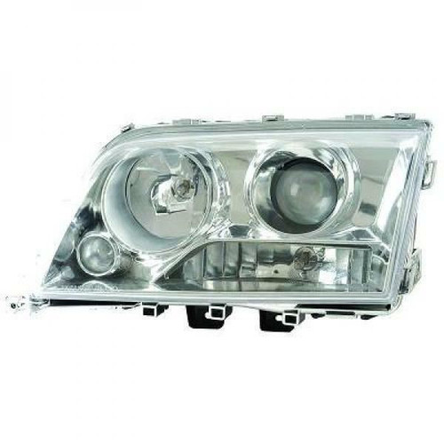 LHD Projector Headlights Pair Clear Chrome H1 H7 Mercedes C180-280 W202 93-00