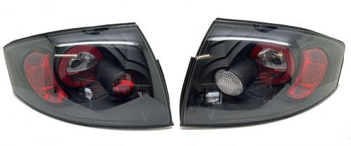 LHD Back Rear Tail Lights Pair Set Clear Black Audi TT Coupe Cabrio 98-06