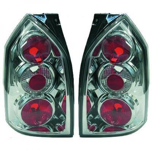 Back Rear Tail Lights Pair Set Clear Chrome Hyundai Tucson 04-10