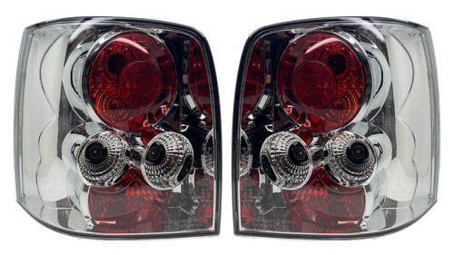 Back Rear Tail Lights Pair Set Clear Chrome For VW Passat B5 estate 96-00
