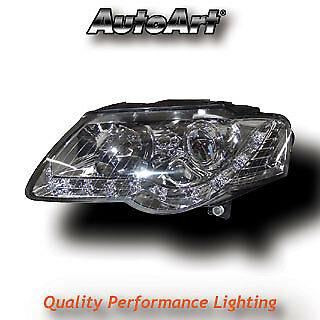 Chrome DRL-Look Devil Eye Headlights Lamp For VW Passat B6 05-10 Not Cc