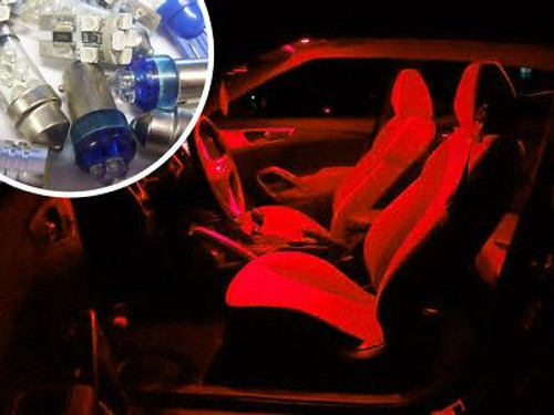 Interior LED Bulb Kit Set Lighting Replacement For Ford Mondeo Mk4 2007+ - Red