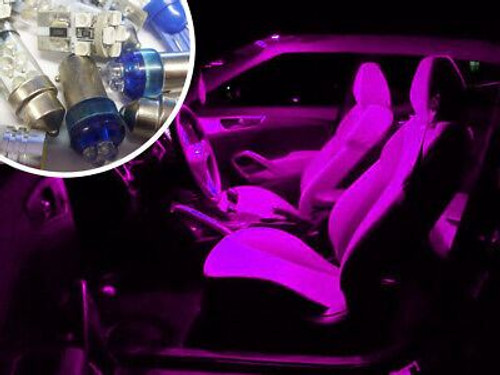 Interior LED Bulb Kit Set Lighting Replacement For Ford Mondeo Mk4 2007+ - Pink
