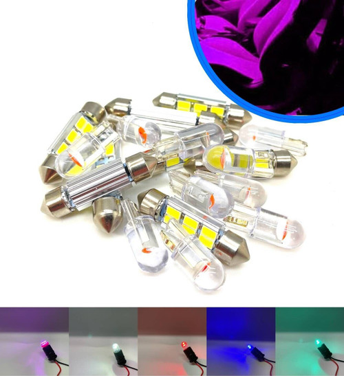 Pink Interior LED Bulb Kit Set Lighting For Vauxhall Vectra B Sri Gsi V6