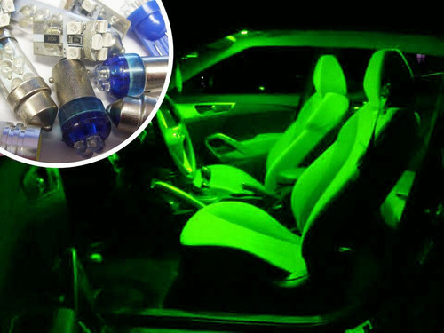 Green Interior LED Bulb Kit Set For Vauxhall Opel Zafira A 99-05 Gsi Sri