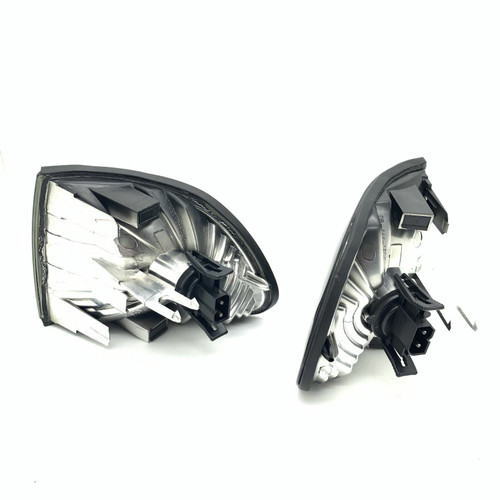 Pair front Indicators Replacement Part Clear black smoked For BMW E38 94-98