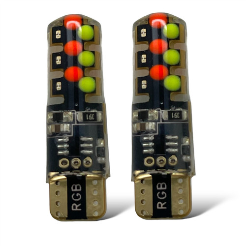 501 W5W T10 194 RGB Colourchange LED Interior Bulbs Remote Control