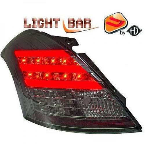 Back Rear Tail Lights Pair Set Clear Smoke Suzuki Swift 10-13