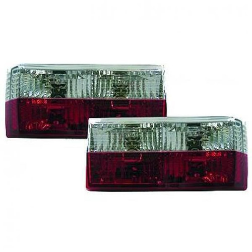 Back Rear Tail Lights Pair Set Crystal Red Chrome VW Golf I 17 155 74-93