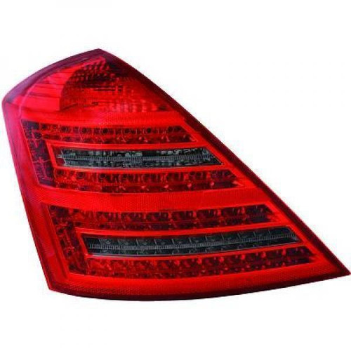 Back Rear Tail Lights Pair Set LED Clear Red Black Mercedes W221 05-11