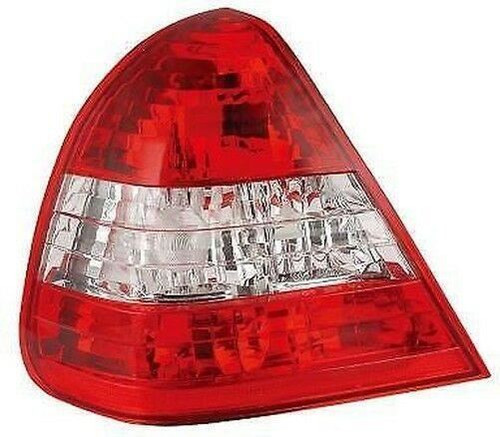 Back Rear Tail Lights Red-Clear-Red Pair For Mercedes W202 6/93-6/00 - On