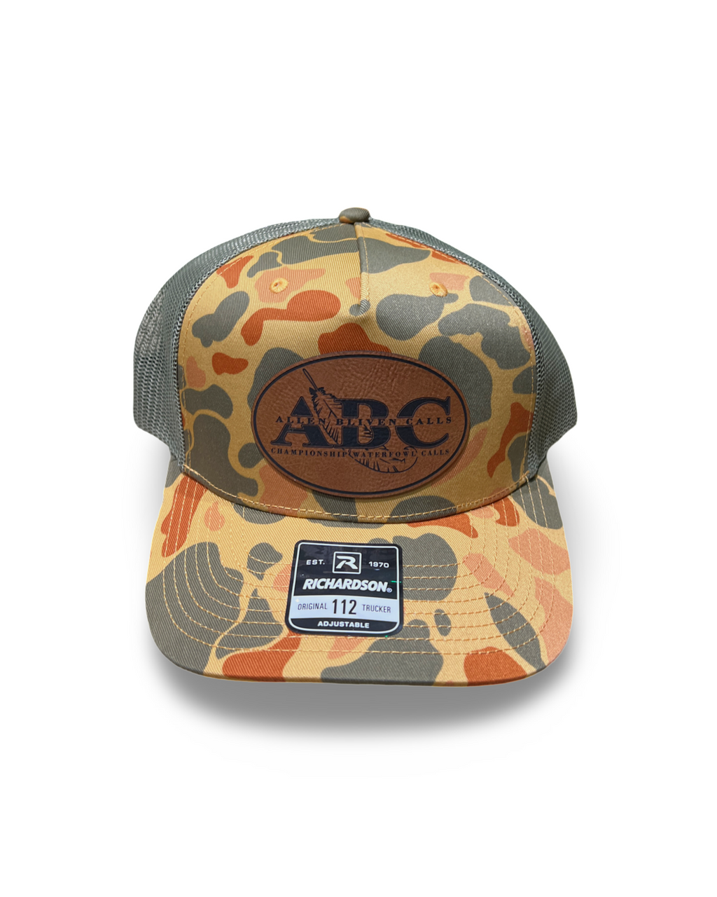 ABC Leather Patch Hat - Old School Camo/Brown