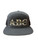 ABC Embroidered Logo 7-Panel Trucker Hat - Charcoal/Black