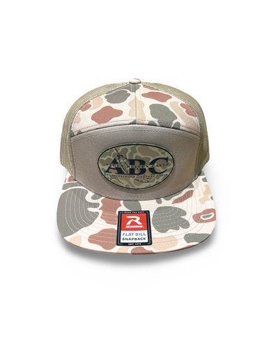 ABC 7-Panel Camo Patch Hat - Harvest/Sandstone