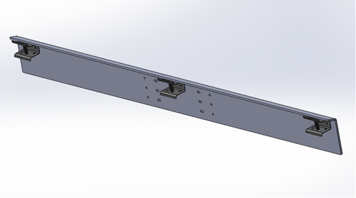 Shelf Mounting Solution for SoluM 35" Bar Display