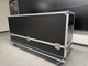 A durable professional travel case designed for a 55-inch 500nit 24x7 touchscreen digital poster kiosk.