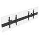 Oblique view of a 2x1 menu board wall bracket kit holding two blank display panels side-by-side.
